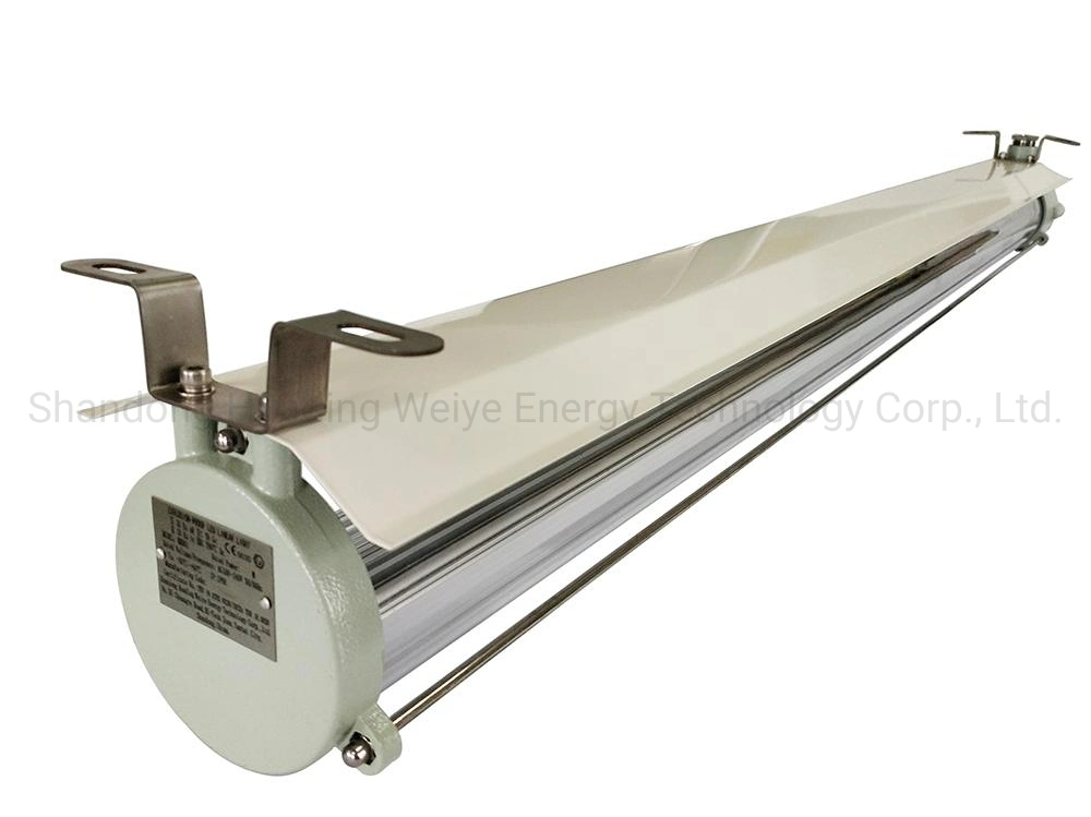 LED Flame Proof Linear Tube Lighting Fixture with Atex Certificate by TUV