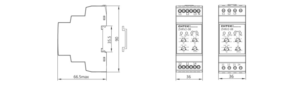 3 Phase Voltage Monitoring Relay Phase Sequence and Failure Protection Relay