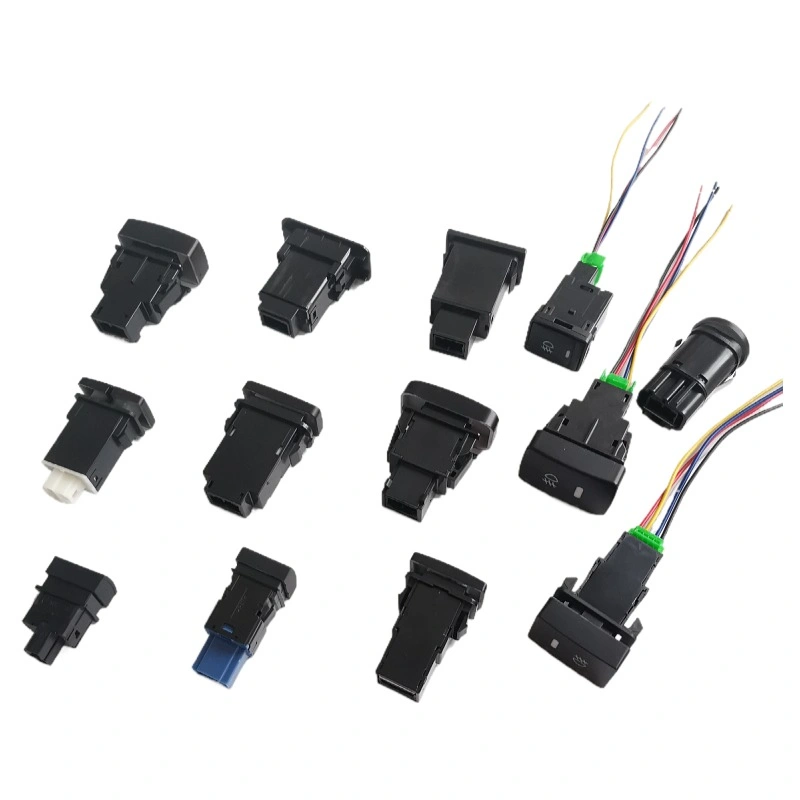 Car Accessories 12V LED Light Bars on-off 5 Pins Push Button Fog Light Switch with Connector Wire Kit