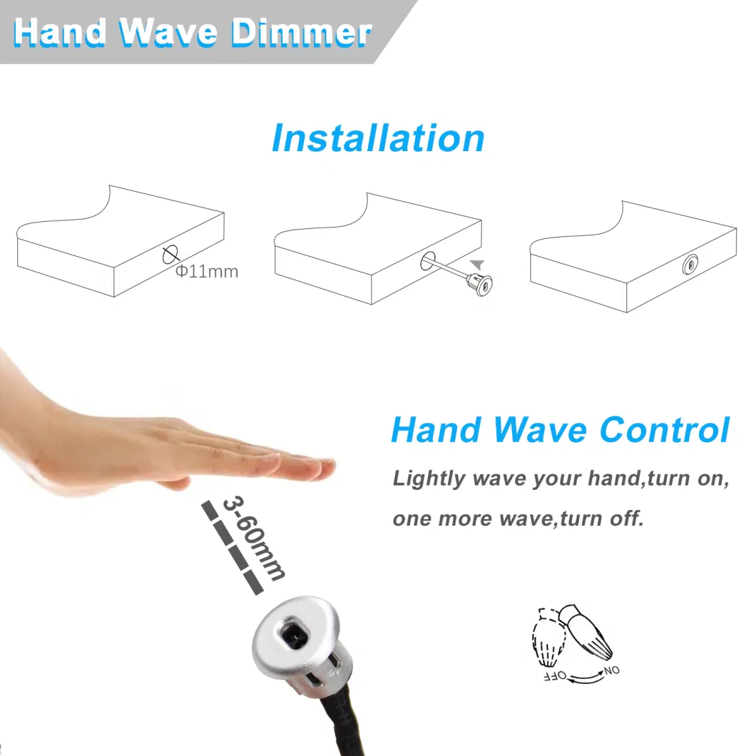 12V/24V LED IR Motion Hand Wave Sensor Switch