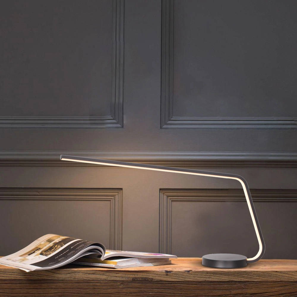 Masivel Lighting Factory Modern Simplism LED Table Light Metal Aluminum Linear Study Room Table Lighting for Bedroom