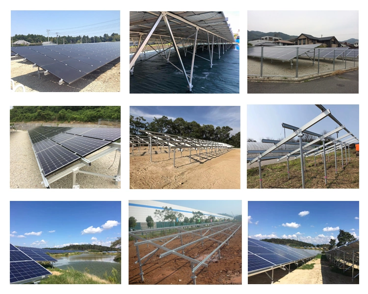 Ground Solar Mounting PV Racking Solar Pile Mount Structure System