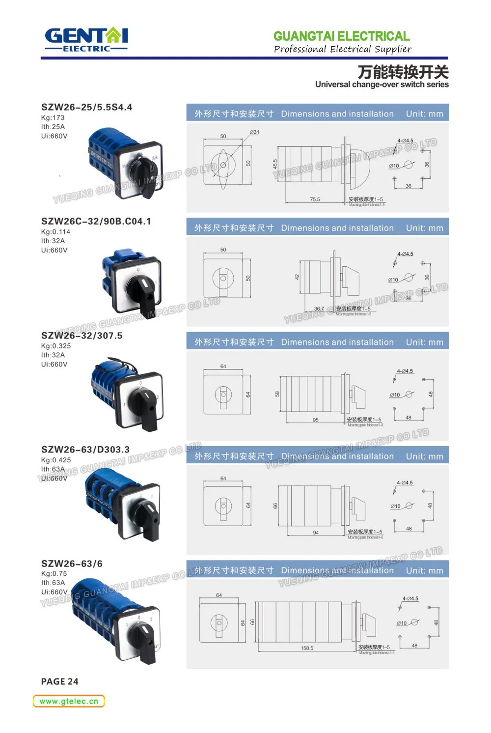 Lw26GS Series Padlock Type Power Cut off Switch on-off Rotary Switch 20A