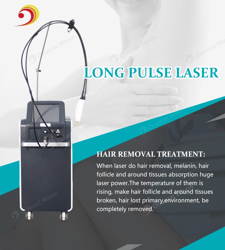 Alex Laser Ow G4 755nm 1064nm Alexandrite YAG Nitrogen Jet Zimmer Skin Cooling Fiber Conducted Laser Permanent Hair Removal Alexandrite Laser