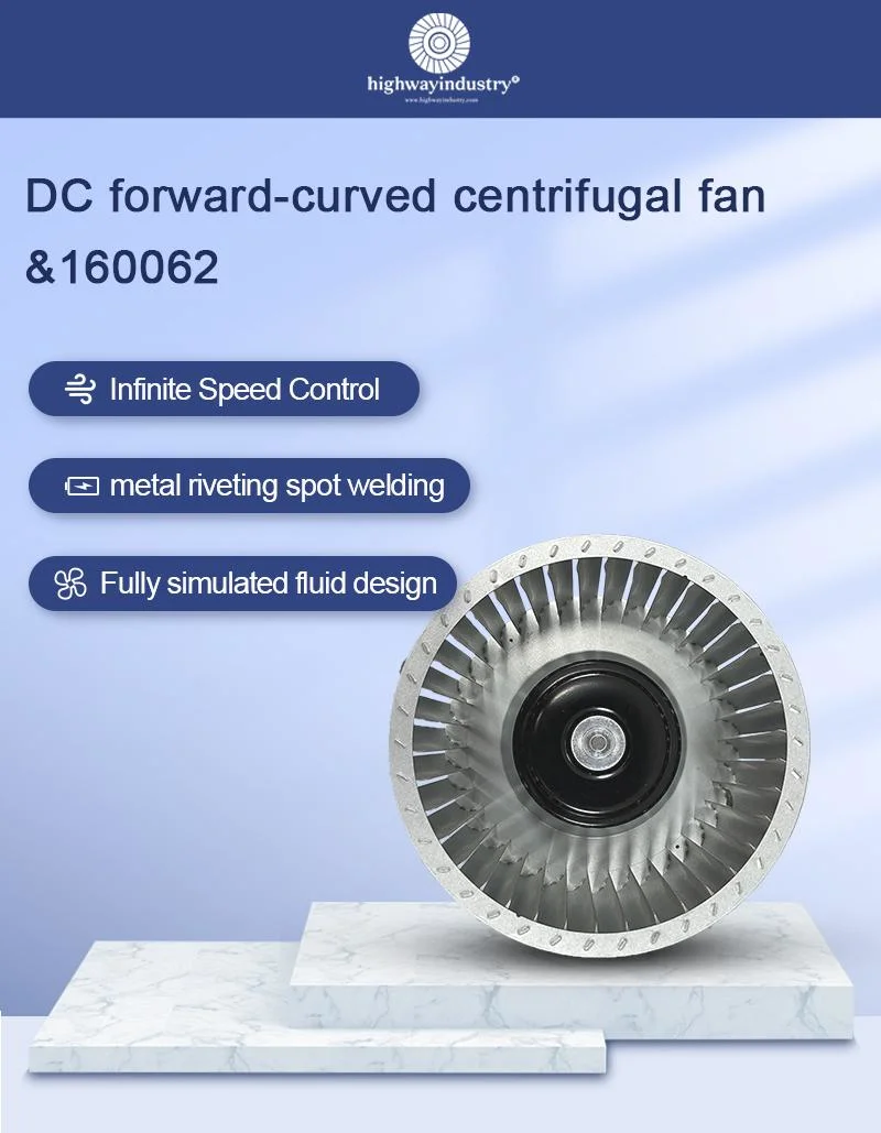 Highway DC Forward Curved Brushless Centrifugal Exhaust Fan for Industrial