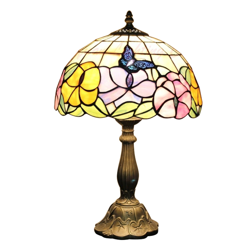 High Quality Antique Stained Glass Table Lamp Tiffany Lamp