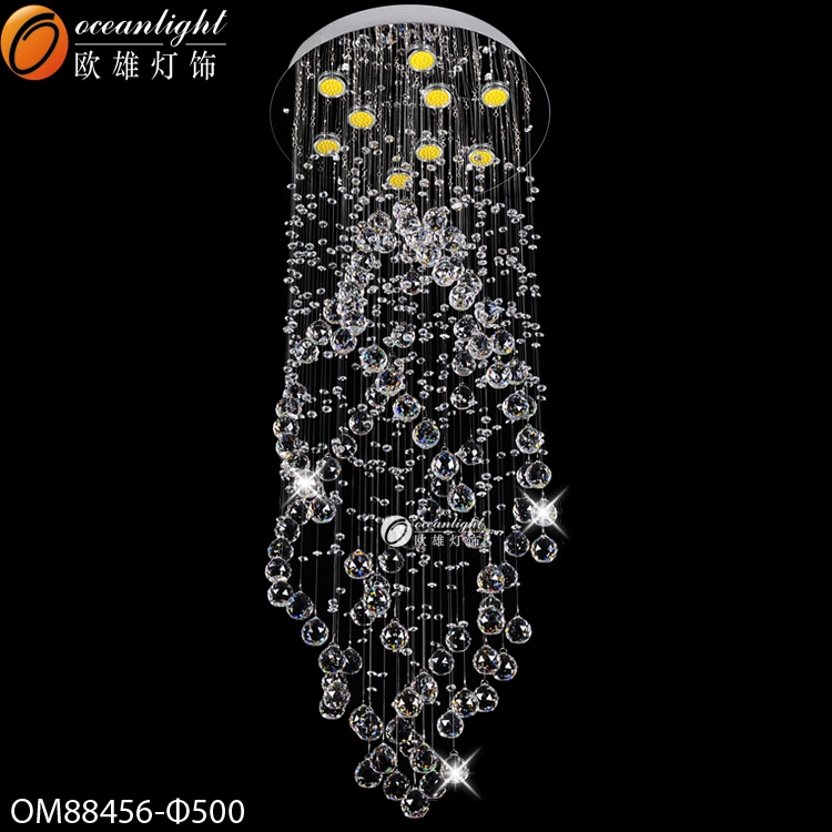 Contemporary Crystal Chandelier Hanging Drop Lighting (ODF9526/30)
