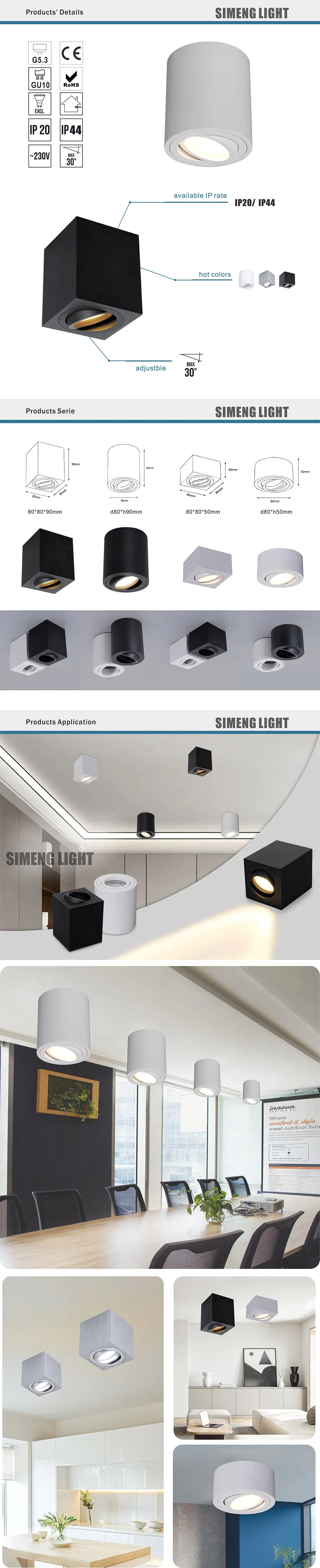 Fire Rated Replacing Indoor Commercial Lighting Spot Spotlight LED Down Light Downlight