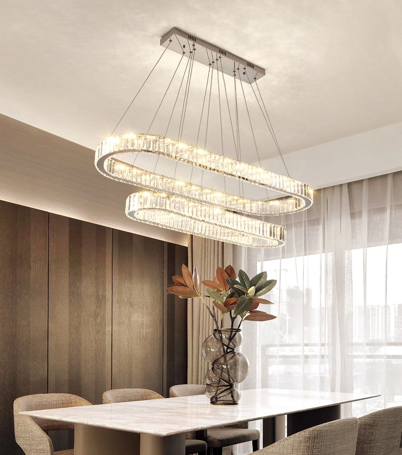 Hotel Coffee Shop Dining Table Lamp Crystal Interior Decor Lighting