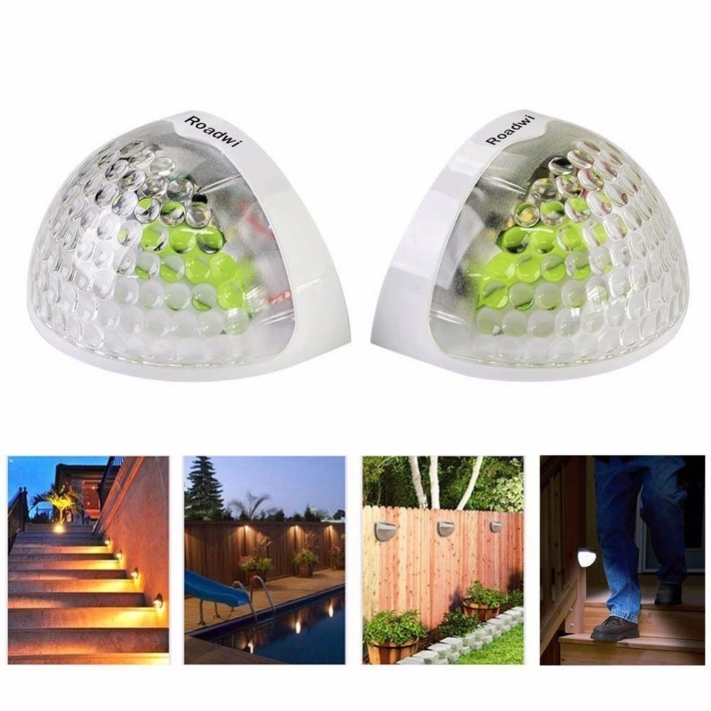 Poly Solar Panel Lighting LED Wall Decorative Landscape Stair Outdoor Emergency Lamp