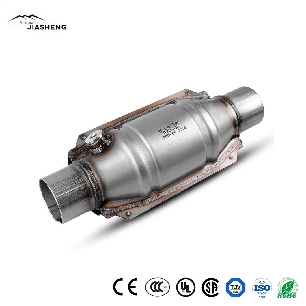 Universal 2.25&quot; Inlet/Outlet Universal Style Car Accessories Euro 5 Catalyst Auto Catalytic Converter
