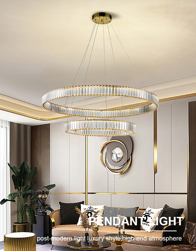 European Hanging Decorative Light Chandelier for Living Room Indoor Modern Lamp LED Chandelier