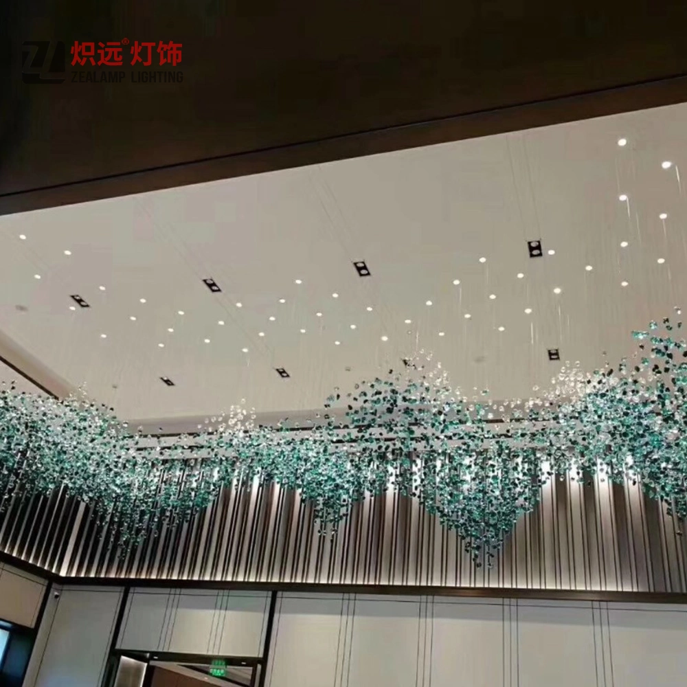 Colorful Handmade Glass Stone Modelling Interior Lighting