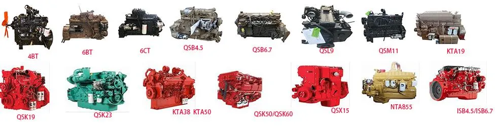 Cummins Engine 4b.6bt, 6c, 6L, Qsb4.5, Qsb6.7, Qsc8.3, Qsl9, Qsm11, Nta855, , Qsx15 Kta19/Qsk19, Qsk23, K38, K50 for Construction, Marine, Vehicle, Genset, Pump