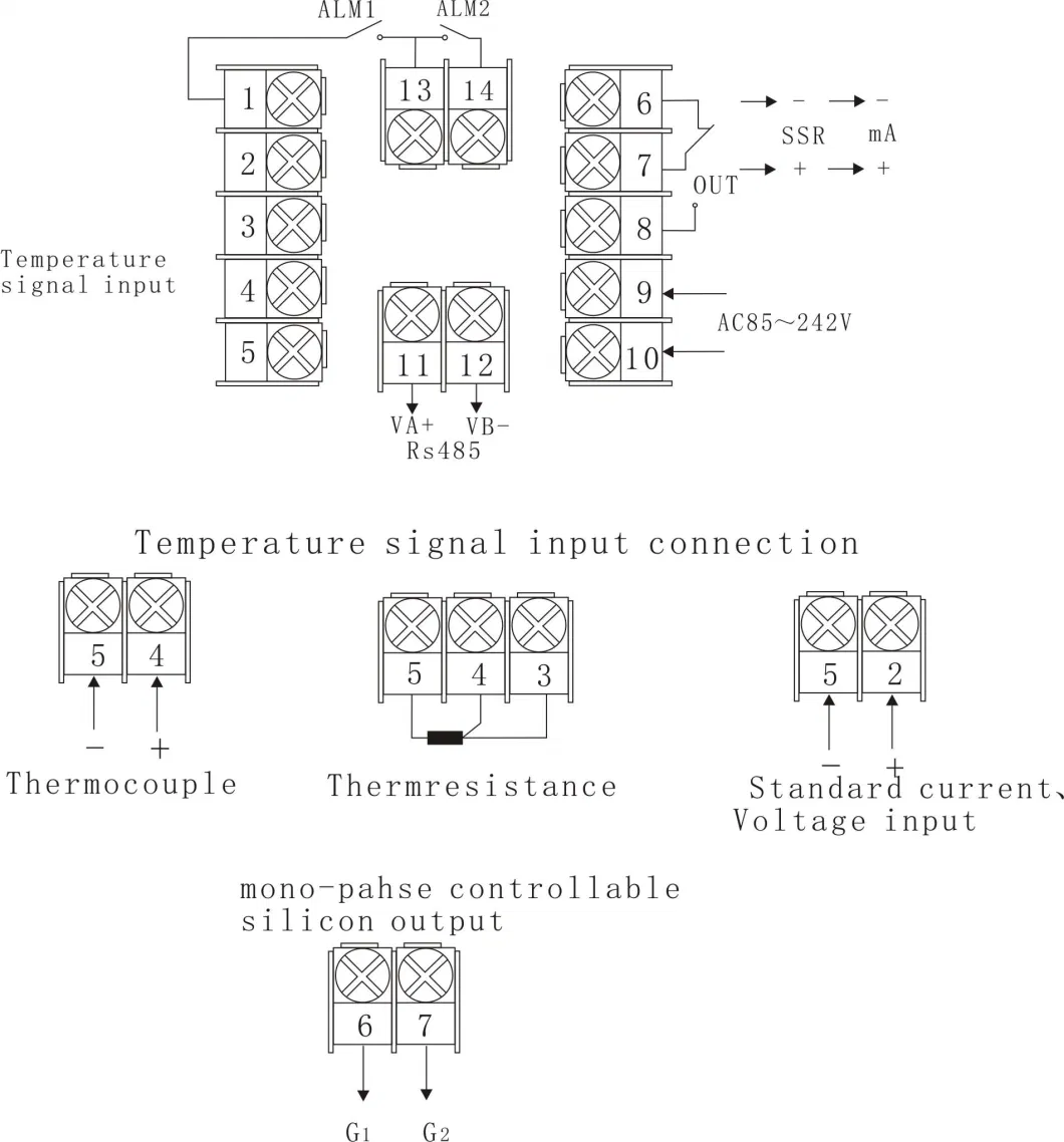 General Sensor Input, 4-20macurrent Signal (insulate) Continuous Pid Adjustment (XMTF-808C)