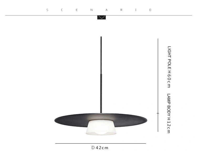 Nordic Minimalist Creative Pendant Light Lamp Cafe Dining Room Restaurant Hanging Lighting