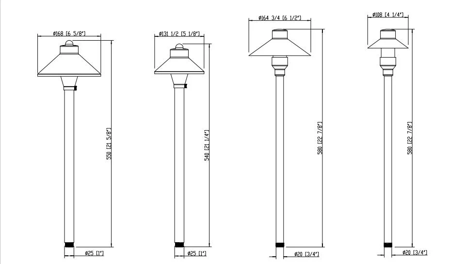 LED Path Garden Lighting 12V Area Lighthing for Landscape LED Pathway Light