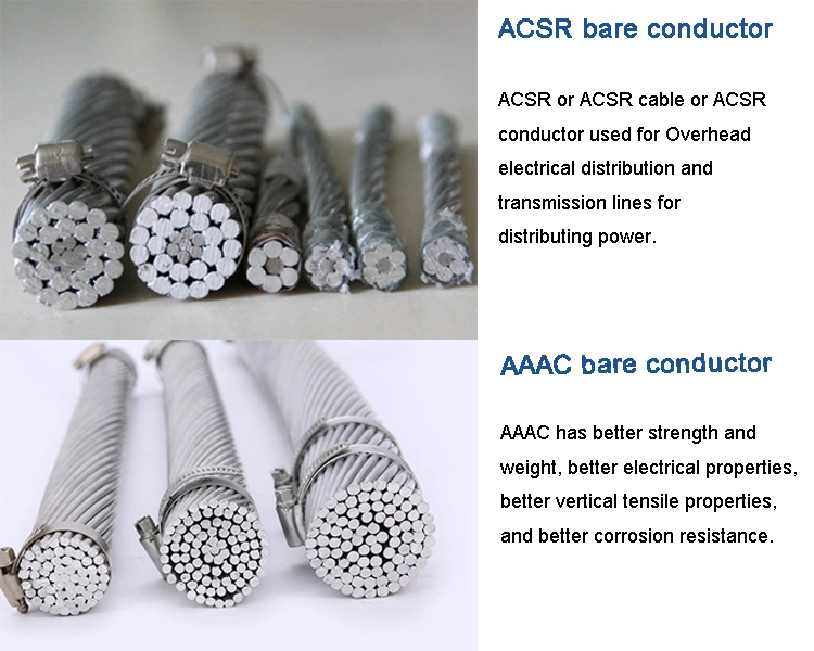 All Aluminum Conductor (AAC) &amp; Aluminum Conductor Steel Reinforced (ACSR) Bare Conductors