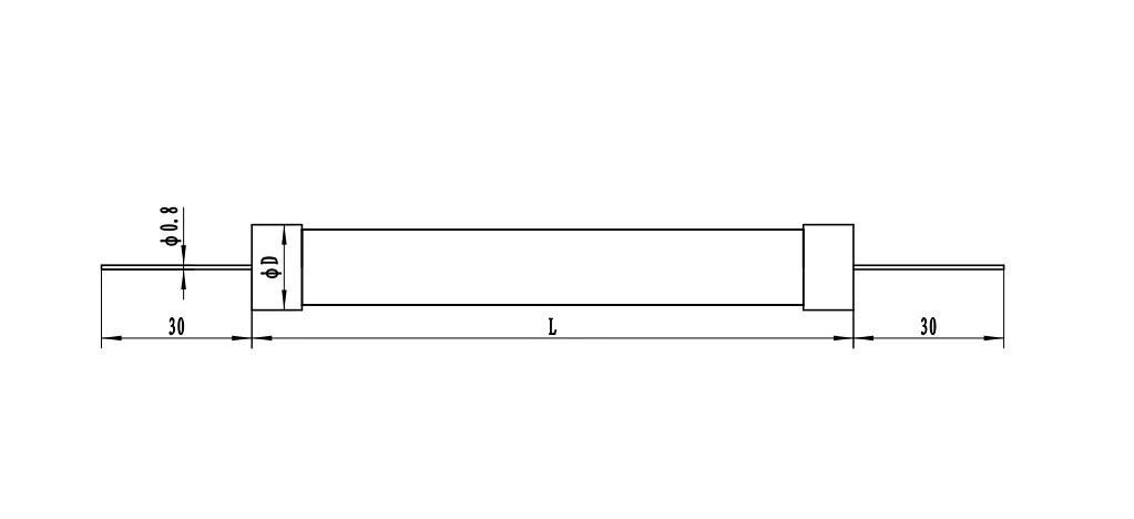 10kv 20kv 30kv 100m 200m 500m Axial Lead High Voltage Thick Film Resistor for X-ray