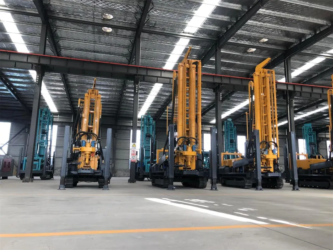 Small Portable Diesel Crawler Mobile Hydraulic Rotary Mine Rock Core DTH Diamond Bit Hammer Trailer Deep Borehole Ground Water Well Drill Machine Drilling Rig