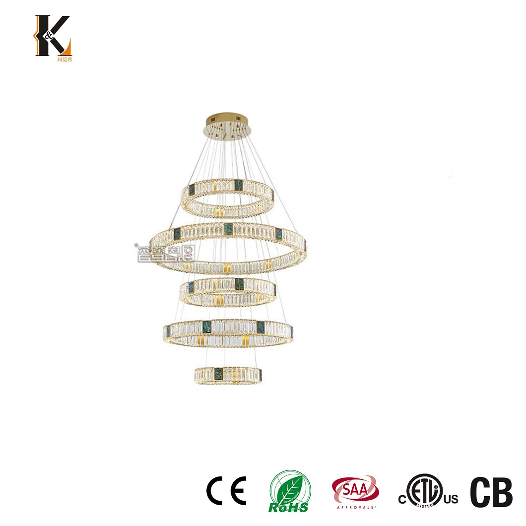 Konig Lighting Chandeliers Factory European Contemporary Living Hotel Ceiling Pendant LED Luxury Home Decorating Modern Indoor Crystal Chandelier Lighting