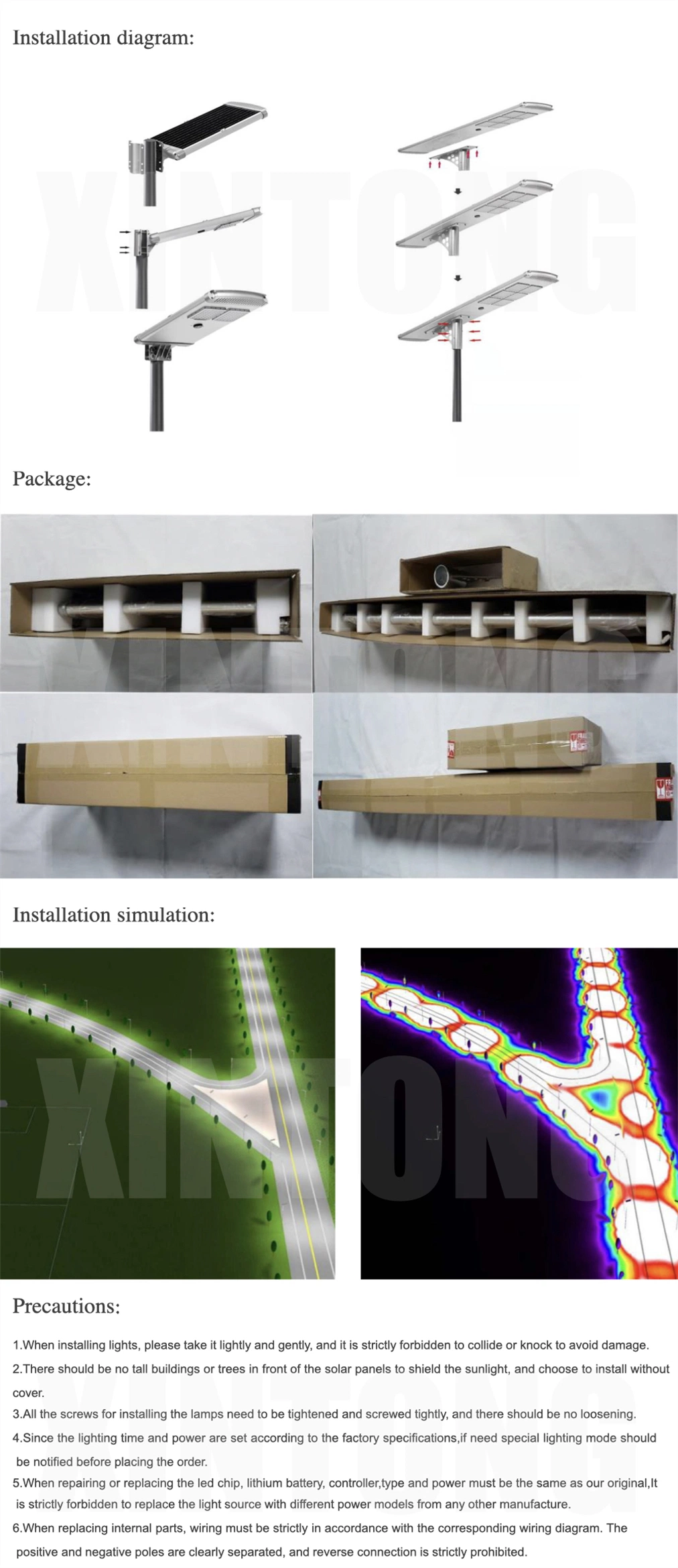 Xintong Portable 5 Year Warrantysolar Street Illumination