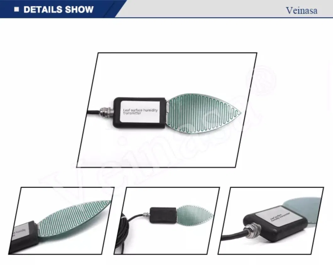 Veinasa-Ys01 RS485 Modbus Temperature and Humidity Agriculture Leaf Surface Wetness Sensor Moisture Meter for Plant