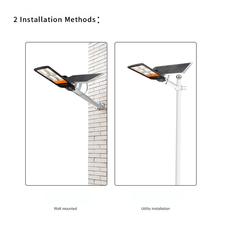 100 Watts 200 Watts 300 Watts LED Solar Wall/Column Mount Light Waterproof Solar Power Street Light