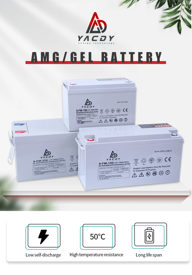12V7ah/10ah/18ah/24ah/33ah/38ah/55ah/65ah/75ah/80ah AGM Gel Deep Cycle Rechargeable Solar UPS Storage Battery for Solar System