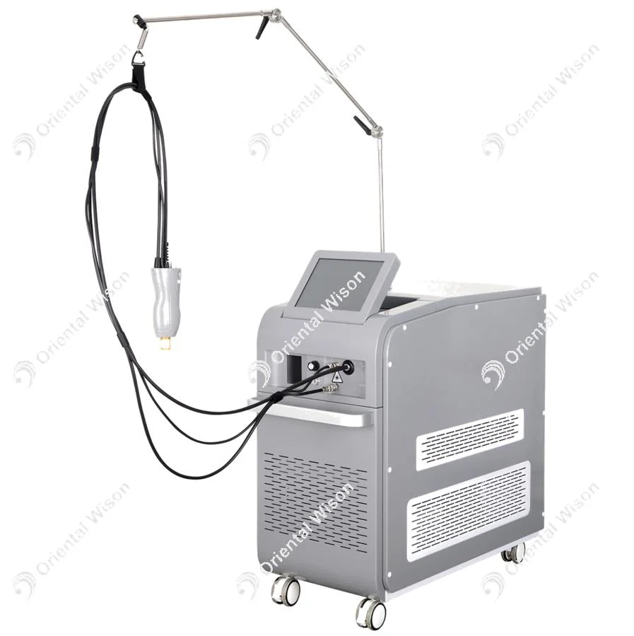 Alexandrite 755nm 1064nm ND YAG Laser Permanent Hair Removal Veins Removal Laser Conducted by Fiber