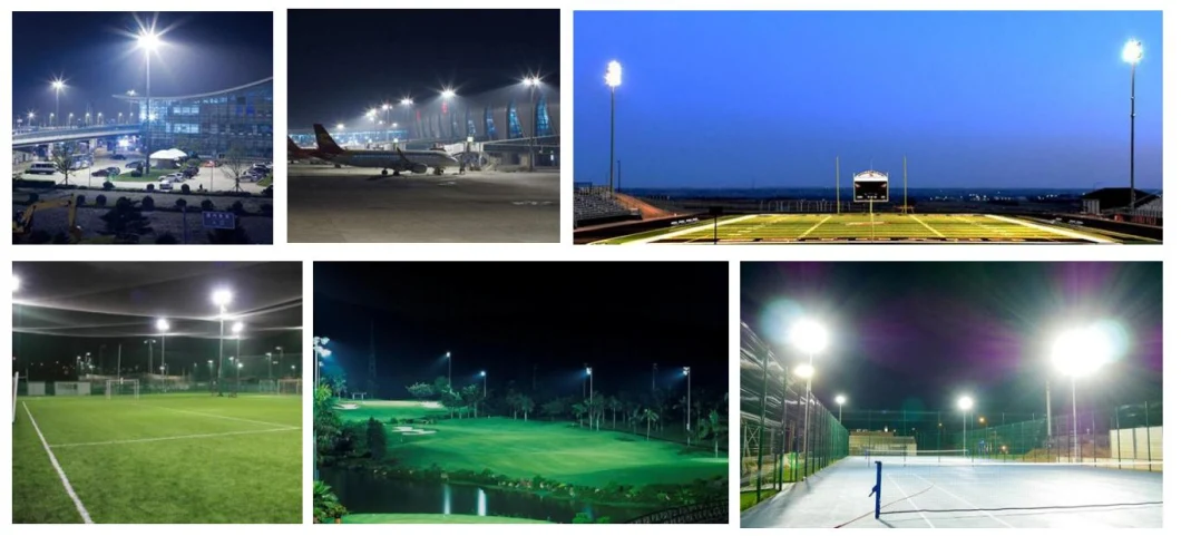 High Power 200W 400W 600W 800W 1000W 1200W 1400W 1600W 1800W IP65 LED Flood Light Lighting for Highway Expressway Airport Runway Seaport Container Terminal