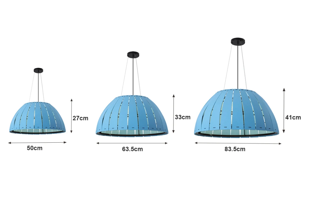 Modern Felt Fabric Lampshade Pendant Hanging Light Lamp for Living Room Dining Bedroom Home Decor