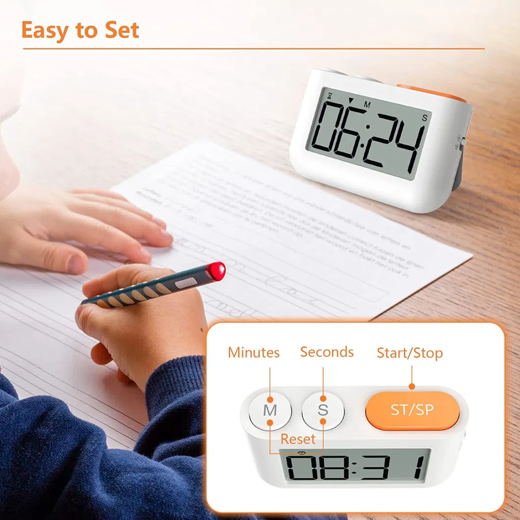 Promote Gift ABS Plastic Kitchen Cooking Timer with Adsorption Magnet