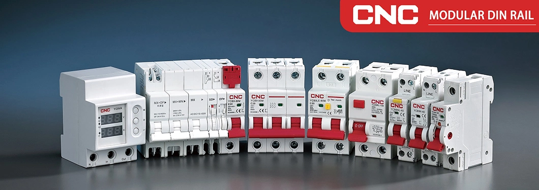 CNC Ycb6hle-63 Series 2 Pole 40A RCBO with Overcurrent Protection Residual Current Operated Circuit Breaker