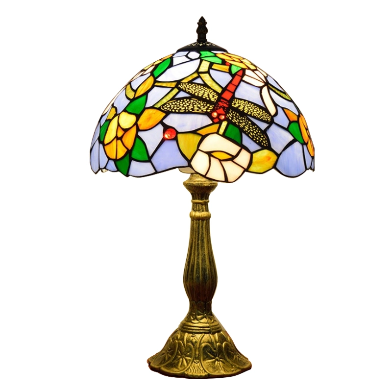 High Quality Antique Stained Glass Table Lamp Tiffany Lamp