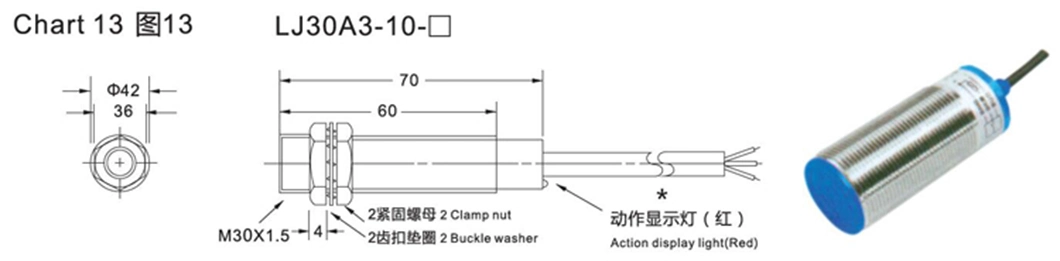 M30 Non-Screen Shield NPN Motion Sensor Proximity Switch