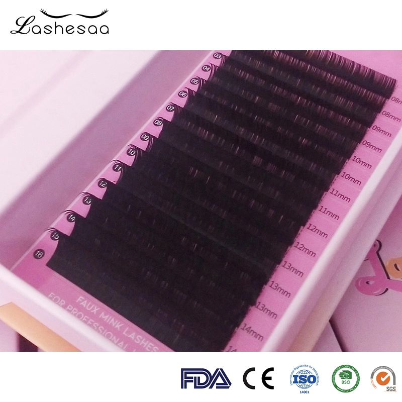 Mengfan China Fan Eyelashes Mink Lashes Factory Private Label Faux Mink Eyelash Extensions Individual Eyelash Extension Matte Cosmetic Eyelashes Extension