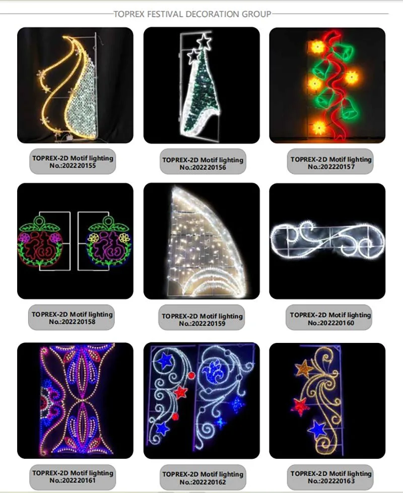 China Wholesale CE RoHS EMC SAA LVD Decoration Navidad Holiday Atmosphere Lamp Christmas Tree Outdoor LED Street Pole LED Motif Lights