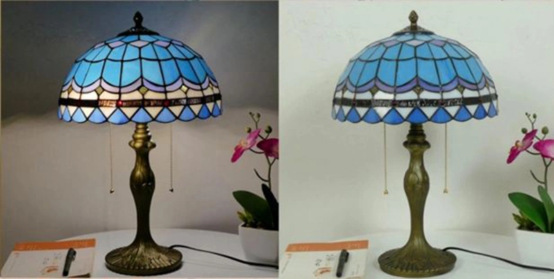 30cm Tiffany Lamp Bedroom Living Room Study Personality Retro Bedside Lighting (WH-TTB-30)