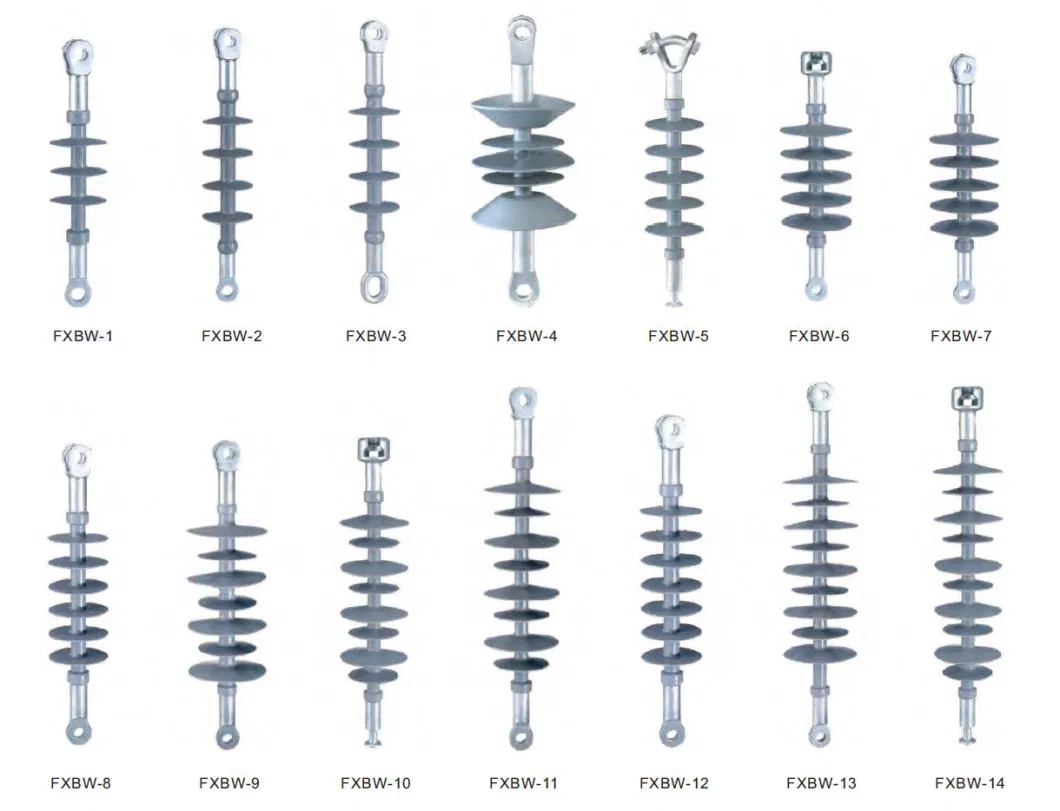 High Voltage Suspension Composite Polymer Long Rod Insulator