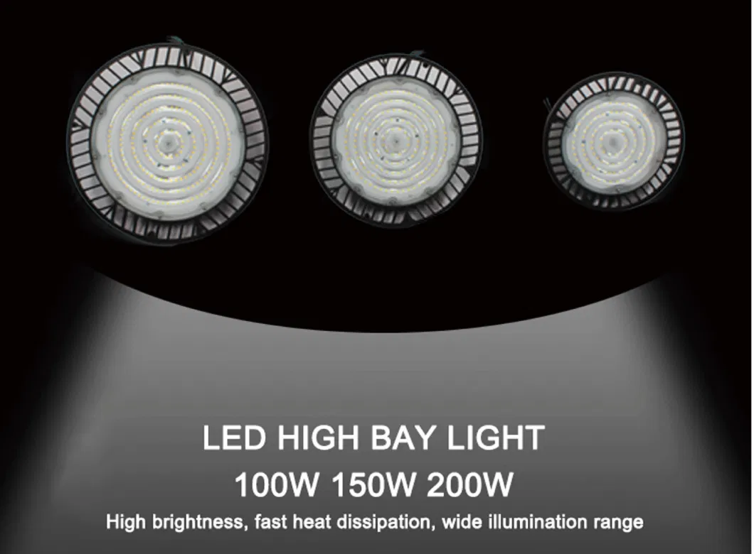UFO LED IP65 100W Industrial Workshop Warehouse Factory LED Highbay Lighting