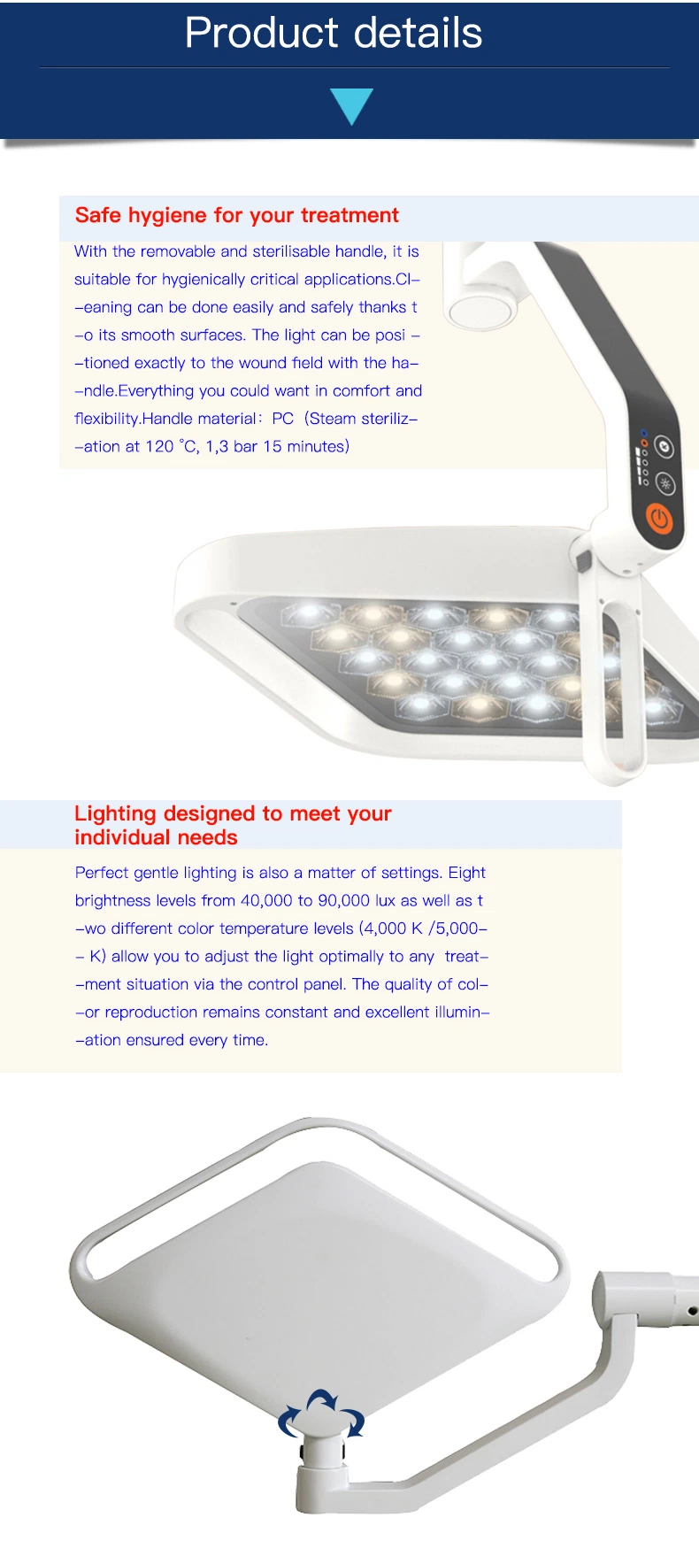 Vet Surgical Lamp Suspended Ceiling Surgical Light (HF-L25C LED)