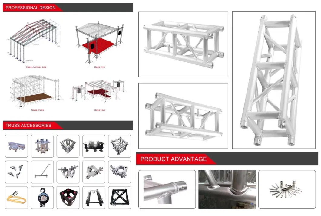 Aluminum Roof Truss F34 Deck Stage Mini Frame Line Array Stand Speaker Lighting Truss System Stage Equipment