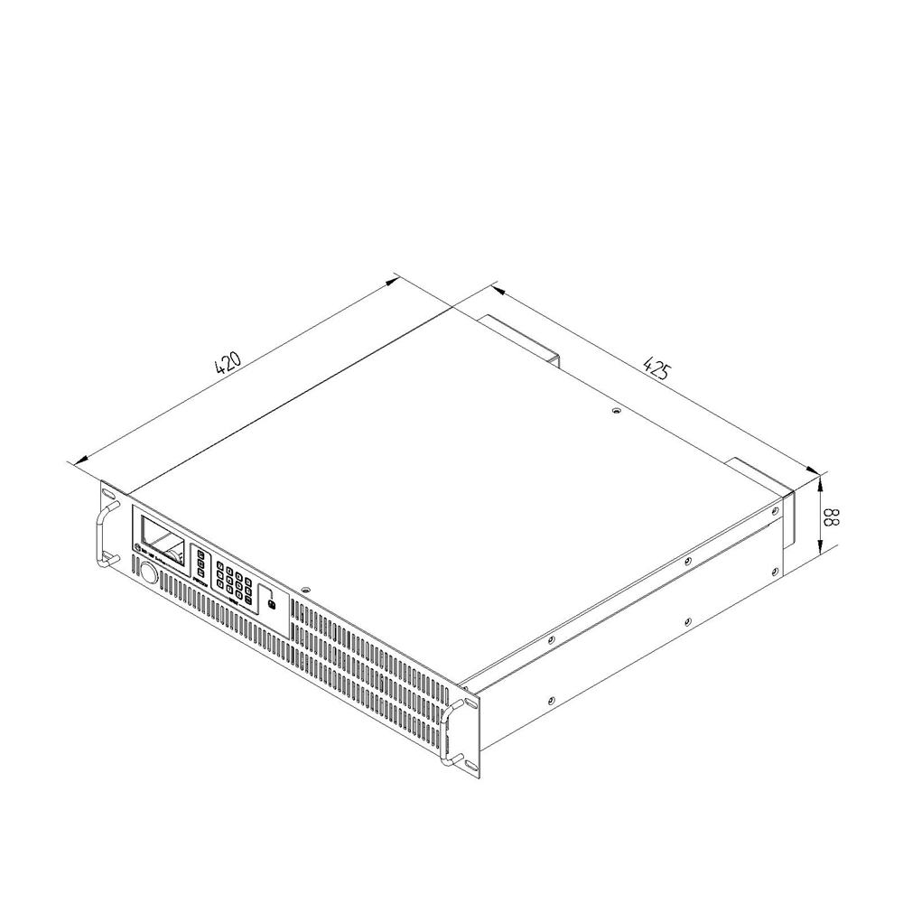 3kw 19-Inch Rack Mount Precision Programmable DC Power Supply