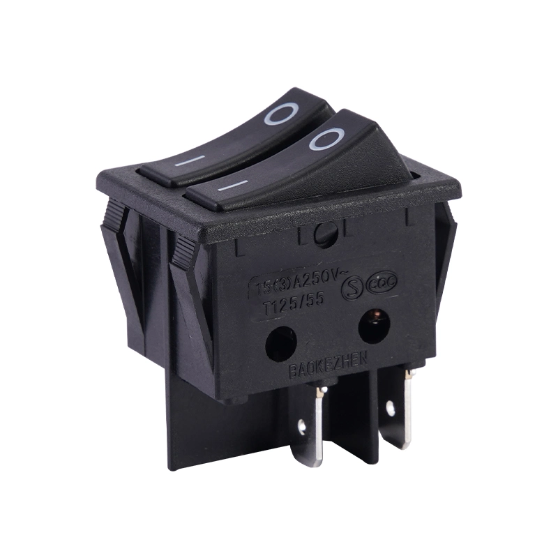 Sc797 Double Pole 15 (3) a 250V Red Green on-off on-on Coffee Machine Rocker Switch