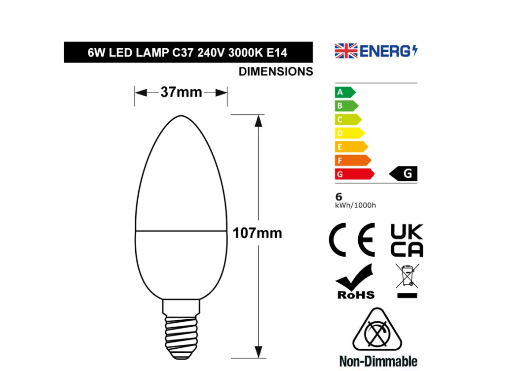 6W B22 E14 Frosted Cover LED Candle Light Bulbs Equivalent to 50W Replacement for Incandescent Halogen Bulbs Lamparas LED Lighting Fitting Luminaires