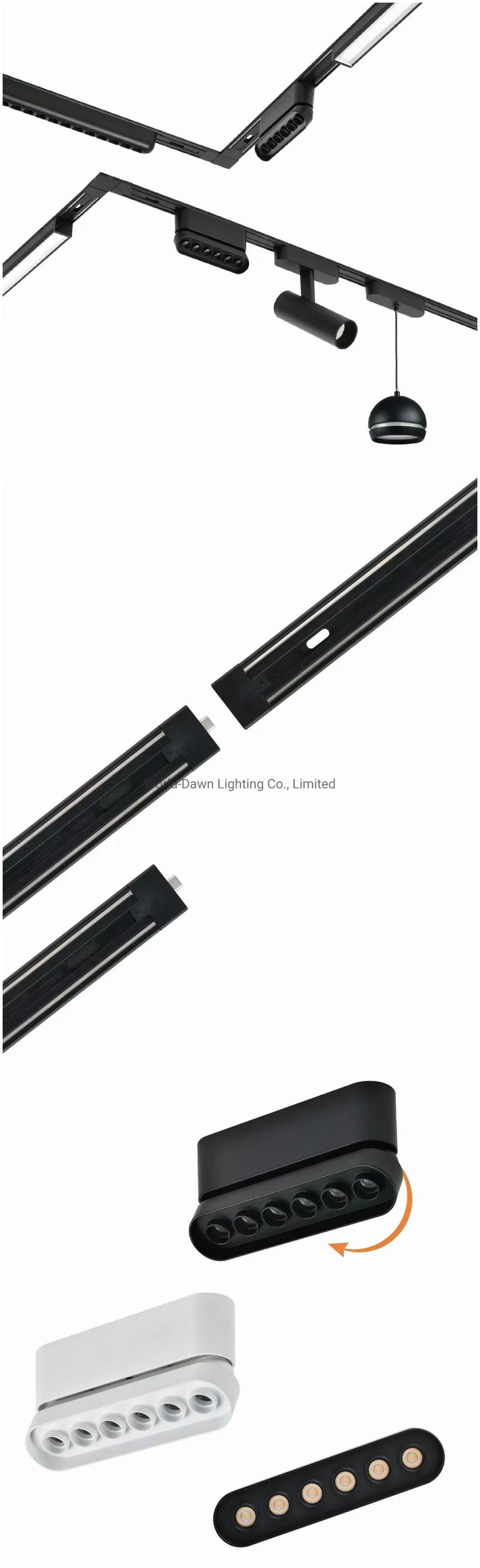 Connectable DC48V Super Slim Home Commercial Lighting Surface Mounted Magnetic Track LED Linear Light