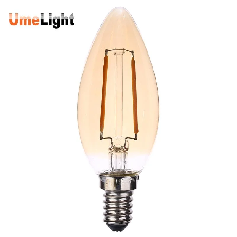 Dimmable E12 LED Candelabra Bulbs 40watt Equivalent, Warm White, 440lumens, 4W B11 Vintage Chandelier Light Bulbs, LED Filament Clear Glass Candle Lamp Lighting
