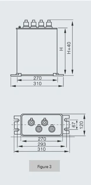 Geyue Bmsj Series Three Phase Metallized Polypropylene Film Self-Healing Shunt Capacitor (Split-phase Compensation) Type-I