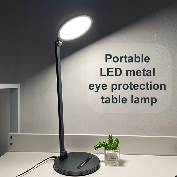 LED Table Light Aluminum Eye-Caring Desk Lamp Super Bright 860lm Reading Lamp